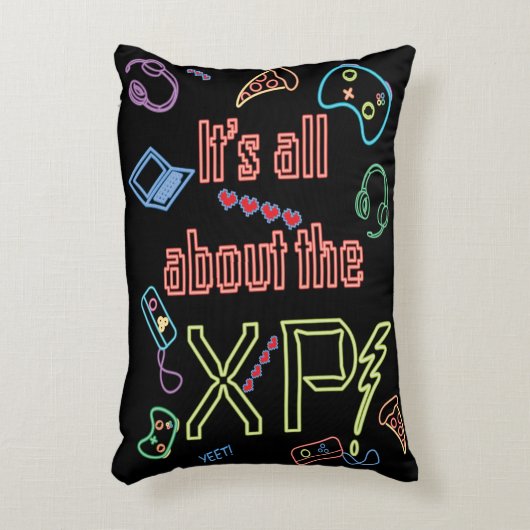 Neon Gamer Accent Kussen (Voorkant(Verticaal))