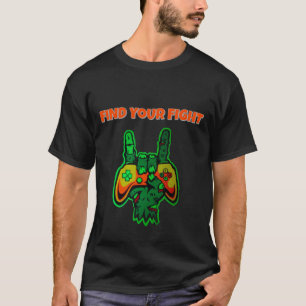 Neon Gamer Hand Controller Kunst T-shirt