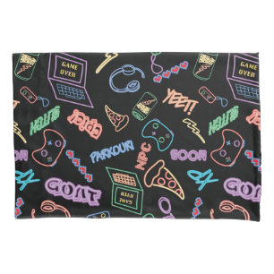 Neon Gamer Kussensloop