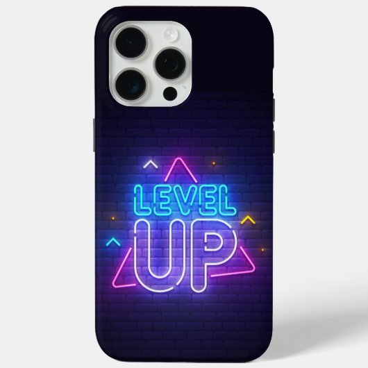 Neon Gamer Level Up Case-Mate iPhone Case (Achterkant)