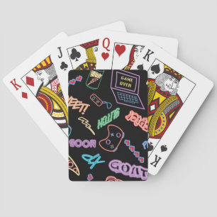 Neon Gamer Pokerkaarten
