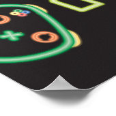 Neon Gamer Poster (Hoek)