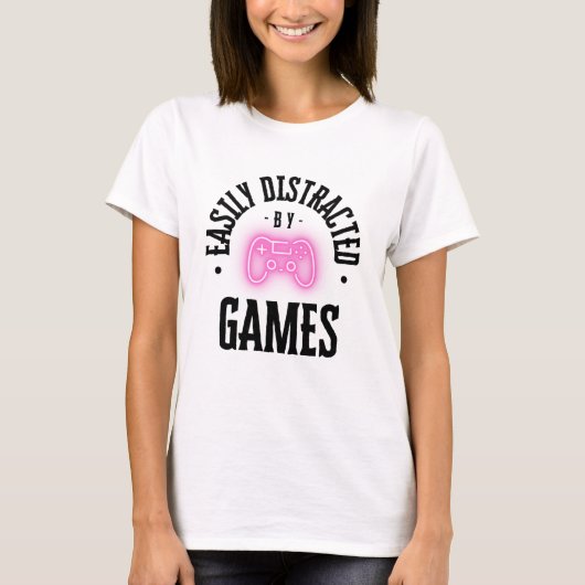 Neon Gamer Roze T-shirt (Voorkant)