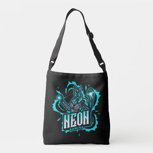 Neon Gaming Crossbody Tas (Achterkant)