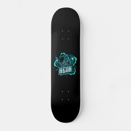 Neon Gaming Persoonlijk Skateboard (Voorkant)