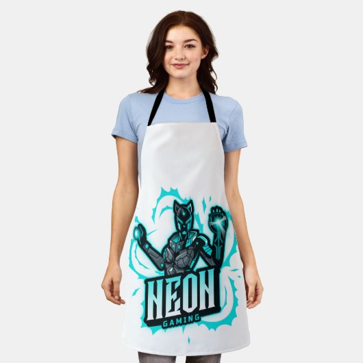 Neon Gaming Schort (Gedragen)