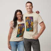Neon Ganesha Olifant Mandala T-shirt (Unisex)