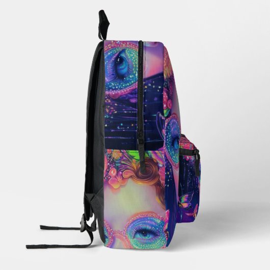 Neon Garden Goddess Bedrukte Rugzak (Links)