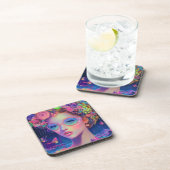 Neon Garden Goddess Bier Onderzetter (Rechterzijde)