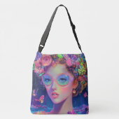 Neon Garden Goddess Crossbody Tas (Achterkant)