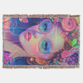 Neon Garden Goddess Deken