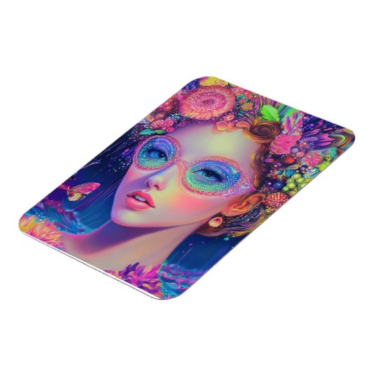 Neon Garden Goddess Magneet (Linkerzijde)