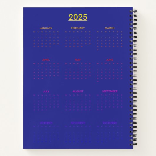 Neon Garden Goddess Notitieboek (Achterkant)