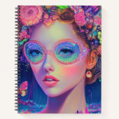 Neon Garden Goddess Notitieboek (Voorkant)
