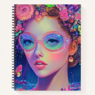 Neon Garden Goddess Notitieboek