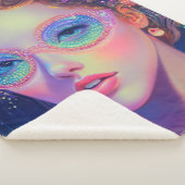 Neon Garden Goddess Sherpa Deken (3/4)