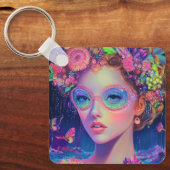 Neon Garden Goddess Sleutelhanger (Voorkant)