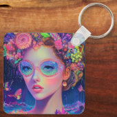 Neon Garden Goddess Sleutelhanger (Achterkant)