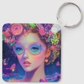 Neon Garden Goddess Sleutelhanger (Achterkant)
