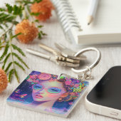 Neon Garden Goddess Sleutelhanger (Voorkant Rechts)