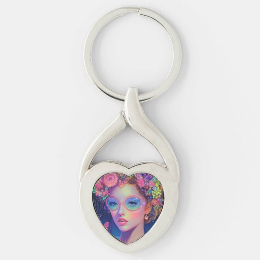 Neon Garden Goddess Sleutelhanger (Voorkant)