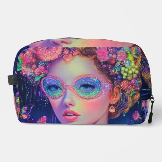 Neon Garden Goddess Toilettasje (Voorkant)