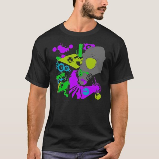 Neon Gasmask T-shirt (Voorkant)