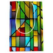Neon gebrandschilderd glas medium cadeauzakje (Voorkant)