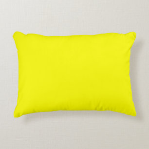 Neon Geel Effen Kleur Accent Kussen