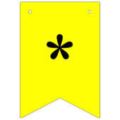 Neon Geel Effen Kleur Custom Vlaggetjes (Eerste vlag)