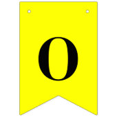 Neon Geel Effen Kleur Custom Vlaggetjes (Derde vlag)