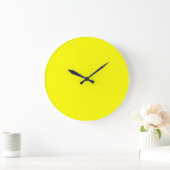 Neon Geel Effen Kleur Grote Klok (Huis)