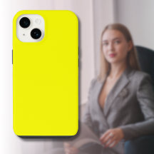Neon Geel Effen Kleur | Klassiek