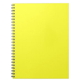 Neon Geel Effen Kleur Minimalistisch Notitieboek