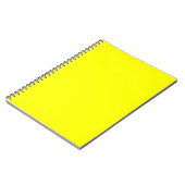 Neon Geel Effen Kleur Notitieboek (Linkerzijde)