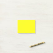 Neon Geel Effen Kleur  Post-it® Notes (Op bureau)