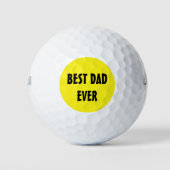 Neon Geel Elegante Naam Kleur Papa Bright Golfballen (Voorkant)