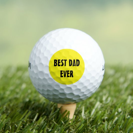 Neon Geel Elegante Naam Kleur Papa Bright Golfballen (Insitu Shirt)