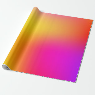 Neon Geel en Roze Cadeaupapier