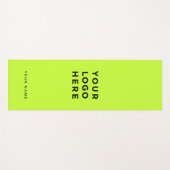 Neon Geel Groen Zakelijke Logo Naam Instagram Yogamat (Voorkant (horizontaal))
