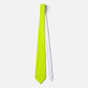 Neon geel, hoge zichtbaarheid Chartreuse Stropdas