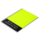 Neon Geel, Hoge Zichtbaarheid Notitieboek (Linkerzijde)