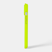 Neon Geel, Hoogzichtbaarheid Chartreuse iPhone 15 Hoesje (Linkerkant)