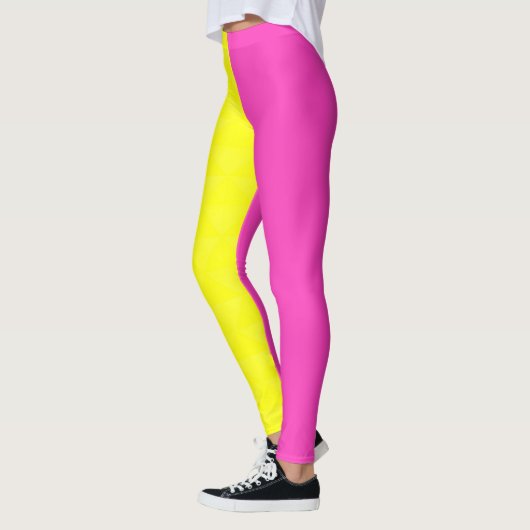 Neon geel leggings (Links)