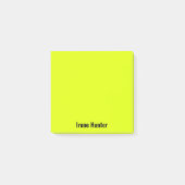 Neon Geel Professioneel Minimalistisch Zwart Schri Post-it® Notes (Voorkant)