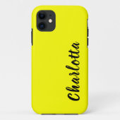 Neon Geel Stevige Kleur | Aangepast aanpassen Case-Mate iPhone Case (Achterkant)