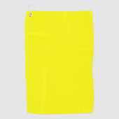Neon Geel Stevige Kleur | Klassiek Golfhanddoek (Voorkant)