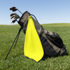 Neon Geel Stevige Kleur | Klassiek Golfhanddoek