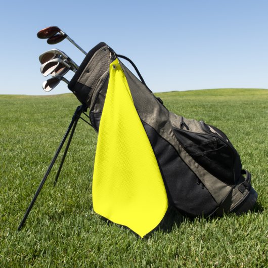 Neon Geel Stevige Kleur | Klassiek Golfhanddoek (Groen)