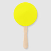 Neon Geel Stevige Kleur | Klassiek Handwaaier (Voorkant)